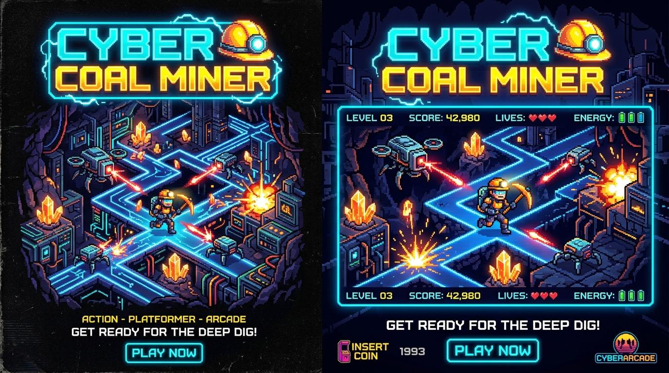 Cyber Coal Miner Key Visual