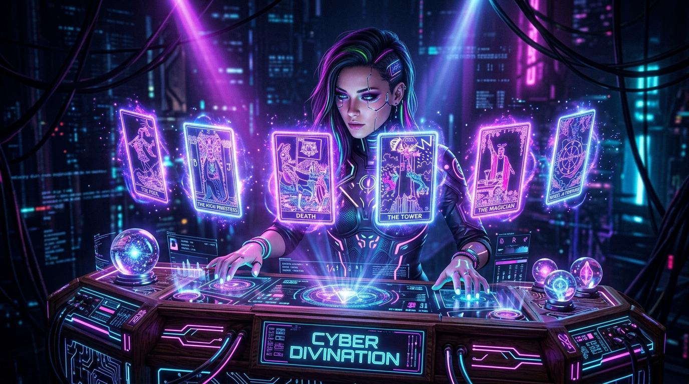 Cyber Tarot Key Visual