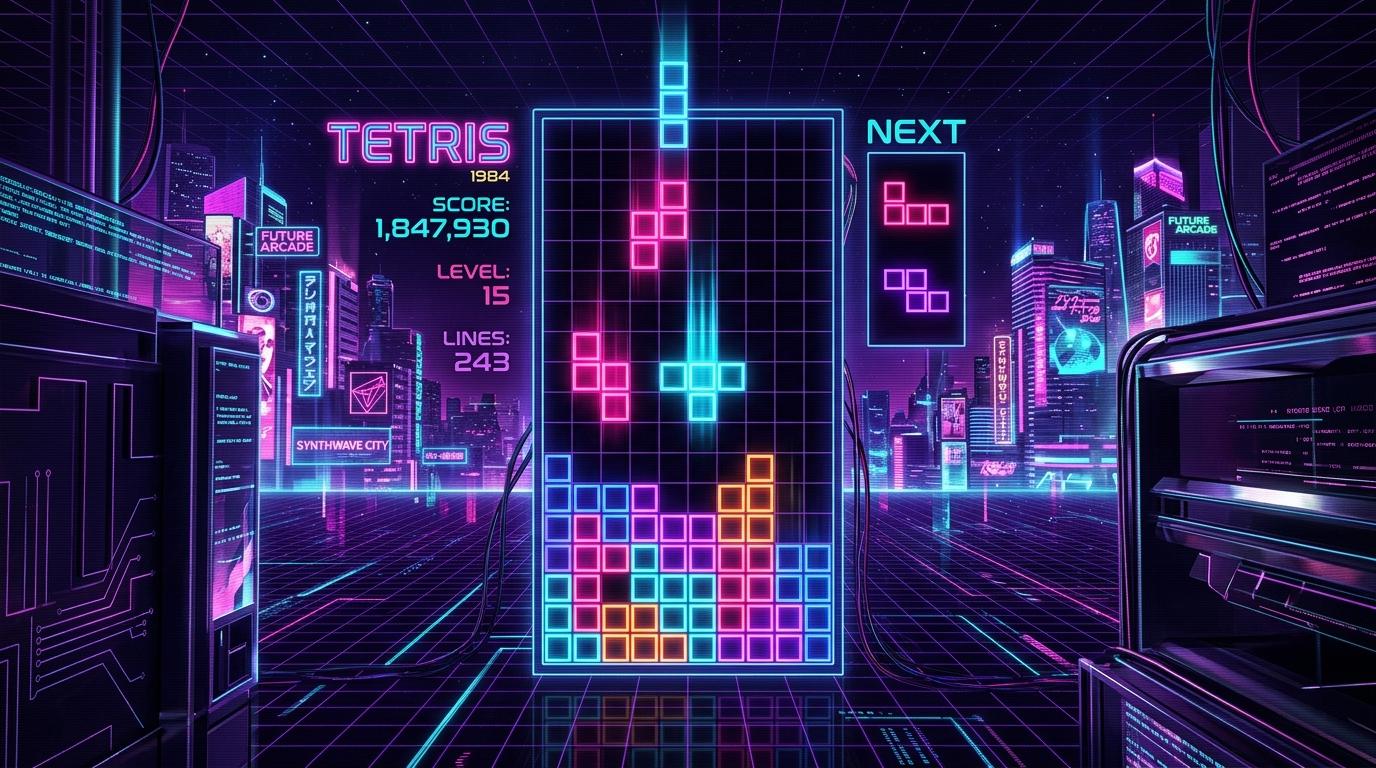 Cyber Tetris Key Visual